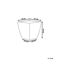 Avis Beliani Cache-pot argenté 35 x 35 cm ASTRAS