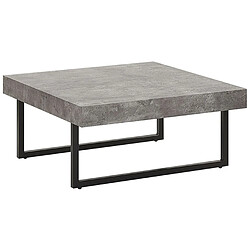 Beliani Table Basse DELUZ Effet Béton Gris