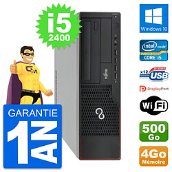 PC Fujitsu Esprimo E910 DT Intel i5-2400 RAM 4Go Disque 500Go Windows 10 Wifi - Occasion