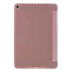 Etui en PU or rose avec support tri-pliure pour votre Apple iPad Mini 9.7 (2019)