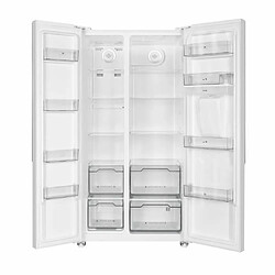 Réfrigérateur américain Continental Edison - CERA532NFW - 4 portes - 532L - L90 cm xH177 cm - Blanc