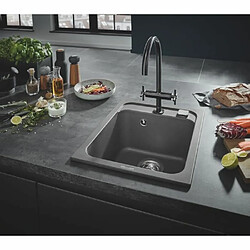 Evier à encastrer en pierre - Minéraux - GROHE K700 - 40 x 50 x 20 cm - Gris anthracite