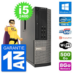 PC Dell OptiPlex 990 SFF Intel i5-2400 RAM 8Go Disque Dur 500Go Windows 10 Wifi - Occasion