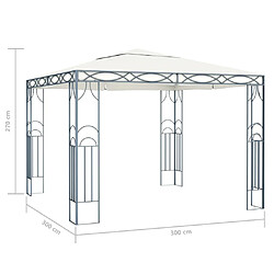 Acheter Maison Chic Tonnelle | Pergola 300 x 300 cm Crème -GKD39409