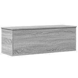 vidaXL Boîte de rangement sonoma gris 102x35x35 cm bois d'ingénierie