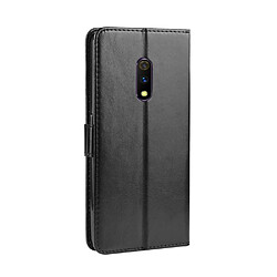 Avis Wewoo Housse Coque en cuir à rabat horizontal pour Crazy Horse Texture horizontale OPPO Realme X / OPPO K3avec porte-carte et fentes cartes et cadre photo Noir