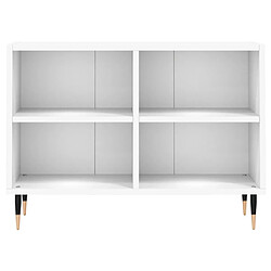 Avis vidaXL Meuble TV blanc 69,5 x 30 x 50 cm bois d'ingénierie