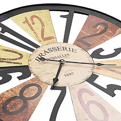 Decoshop26 Horloge murale Métal 60 cm Multicolore DEC022223 pas cher