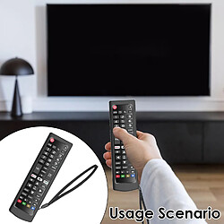 SANAG Housse De Protection Pour Telecommande Lg Tv,S'Applique À Tous Les Modèles De Tv Lg Akb| Coque En Silicone Pour Telecommande Universelle Lg,Pour Akb75095308 Akb75095307 Akb73715601 Etc.Noir