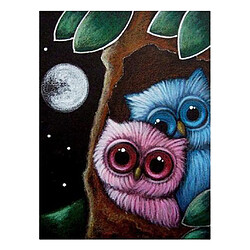 Hibou de bande dessinée diy 5d diamant peinture broderie point de croix kit d'artisanat 3 #