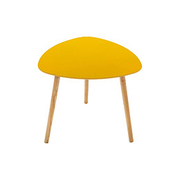 Atmosphera, Createur D'Interieur 3 Tables d'appoint design Mileo - Gris et jaune