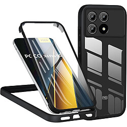 Xeptio Coque 360 degrés intégrale pour Xiaomi Poco X6 PRO 5G Protection arrière Avant noir - case