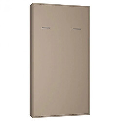 Inside 75 Armoire lit escamotable SMART-V2 taupe mat couchage 90*200 cm. 