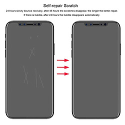 Acheter Wewoo Film protecteur écran pour iPhone X 0.1mm TPU + TPE + Matériau 3D Plein Anti-Explosion Souple D'écran Eau Condensat