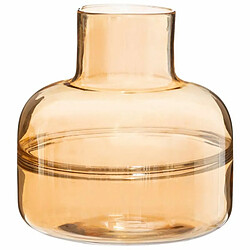 Vase Rond Déco Line Shine 24cm Ambre