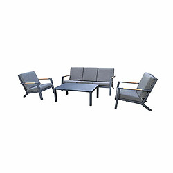 Mes Salon de jardin en aluminium 5 places + table basse