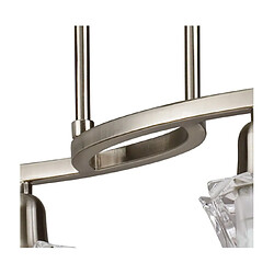 Luminaire Center Plafonnier Alaska Nickel satiné pas cher