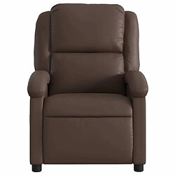 Avis Maison Chic Fauteuil inclinable,Fauteuil luxe de relaxation Marron Similicuir -MN46400