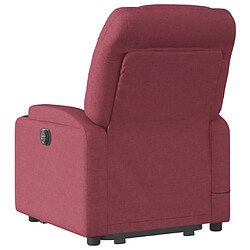 Acheter Maison Chic Fauteuil Relax pour salon, Fauteuil inclinable de massage électrique Rouge bordeaux Tissu -GKD49067