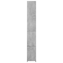 Avis vidaXL Armoire de bain gris béton 25x26,5x170 cm bois d'ingénierie