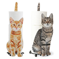 Acheter Universal Toilette hygiénique Porte-serviettes Mouling Cat Toilet Toilet Paper Storage Rack Cadeau Cat Lover Toilet Roll Holder Support en papier (jaune)