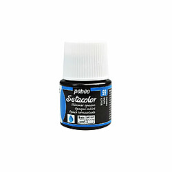 Pebeo Peinture textile Setacolor opaque effet métallique - Noir - 45 ml