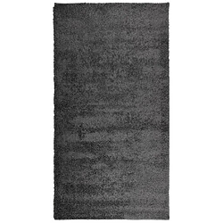 vidaXL Tapis shaggy PAMPLONA poils longs moderne anthracite 80x150 cm