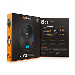 Souris Gaming avec LED Krom Keos 6400 dpi RGB Noir pas cher