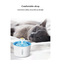 Universal Fontaine automatique pour chat 1.6L LED Alimentation électrique silencieuse pour eau USB pour animaux domestiques Boisson pour animaux domestiques Boisson pour chats et chiens | Fournitures d'arrosage pour l'alimentation des chats