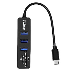 Acheter Universal Type C Hub 2.0 Multi USB 2.0 Hub Usb Splitter TF SD Card Reader All in One for PC Computer