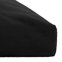 Acheter Decoshop26 Coussin de siège de jardin Imperméable 100 % polyester noir 120x80x10 cm DEC021630