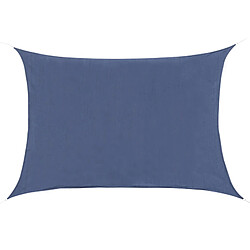 Outsunny Voile d'ombrage rectangulaire 6L x 4l m HDPE bleu