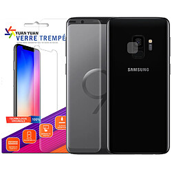 Verre trempé pour Samsung Galaxy S9 + Verre Trempé Camera Arrière Protecteur - 9H Film Protection en Verre Trempé - Visiodirect-