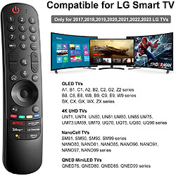 SANAG An-Mr22Ga Telecommande Magique De Rechange Avec Fonction Vocale Et Pointeur Pour Telecommande Lg Smart Tv Compatible Avec Les Modèles De Televiseurs Lg Uhd Oled Qned Nanocell 4K 8K 2017-2023