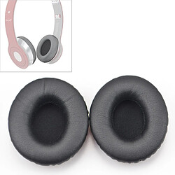 Wewoo Coussinets Mousse 2 PCS pour Beats Solo HD / 1.0 casque couverture en cuir de protection éponge cache-oreilles noir