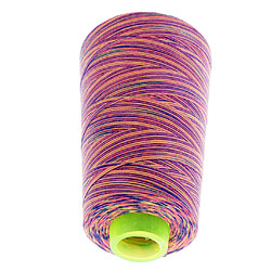 4 Bobine100% Polyester 40S / 2 Rainbow Color Overlocking Sewing Hand Sew Thread pas cher