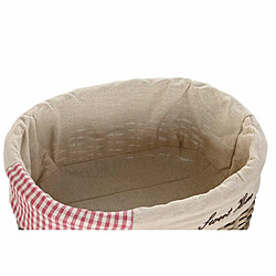 Lot de paniers DKD Home Decor Naturel Polyester osier (51 x 37 x 56 cm) (5 Pièces) pas cher