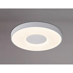 Inspired Coin Rond Plafonnier 100W LED Avec Télécommande 2700K-5000K, 6000lm, Blanc, 3 ans de Garantie