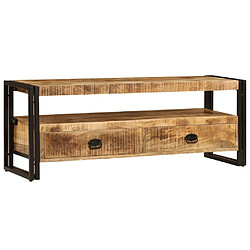 Maison Chic Meuble TV scandinave - Banc TV pour salon 120x35x45 cm Bois solide de manguier -MN73979