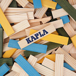 KAPLA Baril 120 - Nature, Bleu Clair, Jaune, Vert