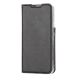 Etui en PU avec support et porte-carte noir pour votre Samsung Galaxy S22 5G