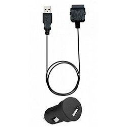 Blueway Mini chargeur allume-cigare 1A pour iPhone/iPod Noir