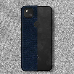 Avizar Coque Google Pixel 4A Rigide Finition Tissu Anti-traces Lavable bleu pas cher