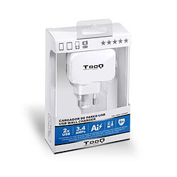 Avis Totalcadeau Chargeur mural universel USB x 2 17W Blanc - Prise avec 2 port USB chargeur GPS, MP3, MP4, Téléphone, Smartphone, Tablette pas cher