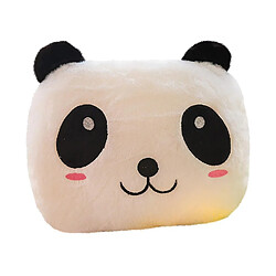 Universal Oreiller panda lumineux peluche poupée panda géant oreiller panda lumineux coloré | Oreiller en peluche (blanc)