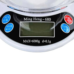 Wewoo Balance de cuisine 6000g x 0.1g 2.2 pouces LCD numérique électronique de échelle