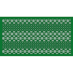 Alter Chemin de cuisine, 100% Made in Italy, Tapis antitache avec impression numérique, Tapis antidérapant et lavable, Modèle de Noël - Capucine, cm 100x52