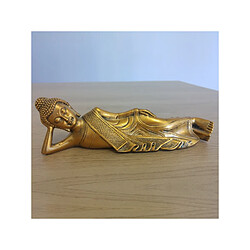 Statuette décorative Bouddha couché - L 20 x l 13 x H 5 cm - Doré