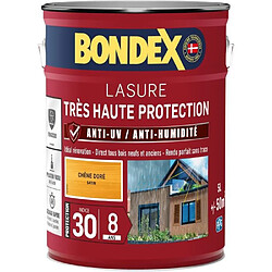 Lasure pour bois très haute protection 8 ans chêne doré 5L Bondex