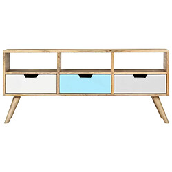 Avis Maison Chic Meuble TV scandinave - Banc TV pour salon 110x35x48 cm Bois de manguier massif -MN83698